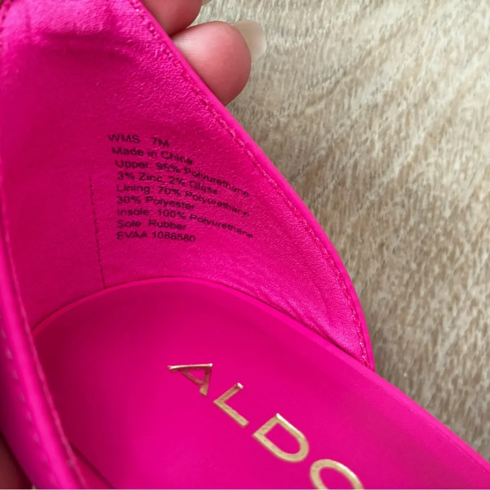 Aldo Double Platform Heeled Shoes in Fuchsia - Picture 3 of 12